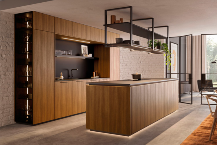 Selection K Zerox Loft Küche mit Kochfeldabzug bei JOPPE